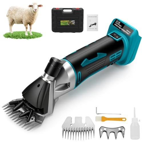 Akku Schafschere Für Makita 18V Akku (ohne Akku), Schafschermaschine Mit 6 Geschwindigkeiten, Hochleistungs Schermaschine Für Schafe, Alpakas Und Ziegen