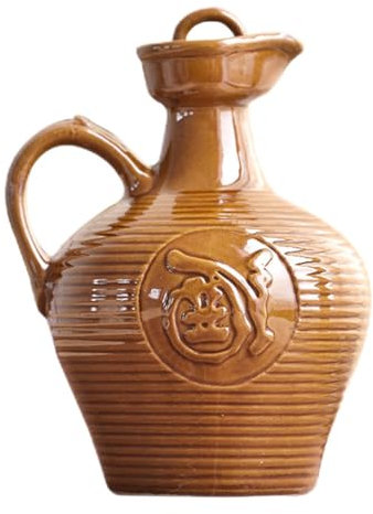 Hemobllo Cruche Céramique Vintage Avec Anse Pichet Vin Portable Multifonction Récipient Vin Maison Décoratif Surface Lisse Sans Éclats Élégant Accessoire De Service