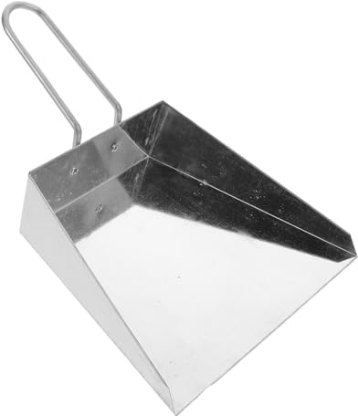 MAGICLULU Kleine Edelstahl Kehrschaufel Für Schreibtisch Küche Und Outdoor Robuste Handkehrschaufel Mit Verstärkter Struktur Für Effizientes Reinigen Und Abfallsammeln