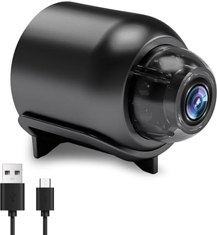Mini Kamera HD 1080P WiFi Versteckte Kamera Mini Baby Home Sicherheit Micro Monitor Videokamera mit Bewegungsmelder App, Steuerung Kabellose WLAN Überwachungskamera mit Nachtsicht für Auto, Haus, Büro