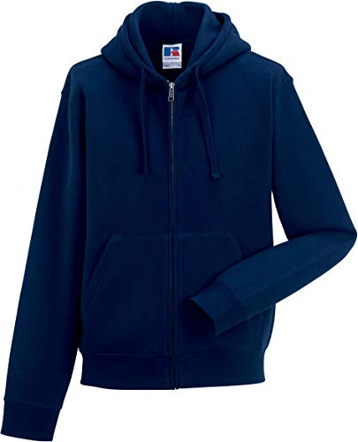Russel Europe Herren Authentic Zipped Hoodie Kapuzenpullover, Größe:XL, Farbe:French Navy