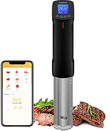 Inkbird ISV-100W Sous Vide WiFi Cooker Immersion Circulator, Temperature Time and Touch Control Sous Vide Machine 1000 Watts