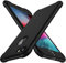 ORETECH Kompatibel mit iPhone 8 Hülle mit 2 Stück Schutzfolie, 360 Grad Stoßfest Kratzfeste Dünn Schutzhülle TPU Silikon Hart PC Handyhülle für iPhone 7/8 4,7 Zoll, Schwarz