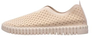 Ilse Jacobsen HORNBÆK | Flache Damen-Schuhe | Slip-On Sneaker mit Recyceltem Mikrofaser-Material und Rutschfester Natur-Gummisohle | Tulip3275 | Leicht Atmungsaktiv Umweltfreundlich