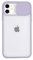 Bakicey Cover per iPhone 12 Pro, protezione della fotocamera, ultra sottile, scorrevole, opaca, traslucida, compatibile con iPhone 12 Pro da 6,1 (lavanda)