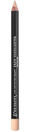 HD BROWS Brow Highlighter Under Eyebrow Highlighting Pencil, Soft Creamy and Easy to Blend, Highly Pigmentiert, Can Also Be Used As Eyeliner, Pink Nude- Fair/Light Highlighter Shade