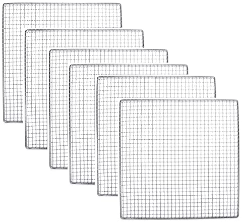 Paquete de 6 bandejas de acero inoxidable de 12 x 13 pulgadas, compatible con Magic Mill Pro, compatible con BioChef Arizona Deshidratador de secado de repuesto brillante cocina