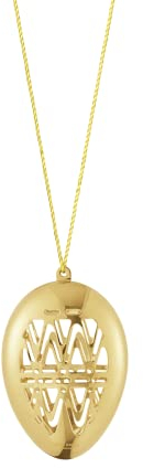 Georg Jensen 2022 Ostern Ei-Schmuck 18 Karat Goldauflage von Sanne Lund Traberg
