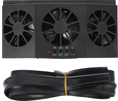 BESPORTBLE Solar Powered Car Exhaust Fan Vehicle Air Vent Cool Fan for Car Window