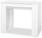 FRANKYSTAR Fortino Table console extensible de 50 à 250 cm table extensible table escamotable design moderne avec finition blanche jusqu'à 12 places.