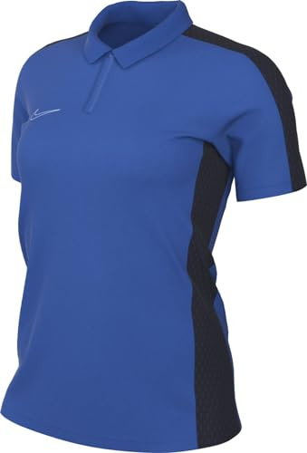 NIKE DR1348-463 W NK DF ACD23 Polo SS Polo Shirt Women's Royal Blue/Obsidian/White Size M