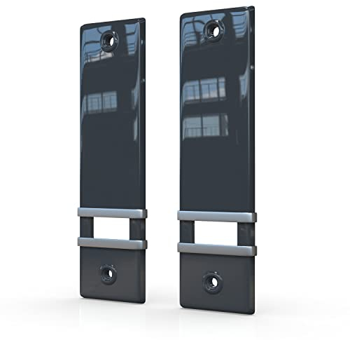 markiso® Rolladengurt Abdeckung [2 Stück] – Lochabstand 185 mm | Gurtwickler Abdeckung aus Kunststoff | Einfache Montage ohne Gurtausbau | Gurtwicklerblende für Maxigurte | Farbe Anthrazit