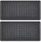 Home Stuff Boot Tray for Heavy Duty Floor Protection, Weather Boot Tray Plastic Utility Shoe Mat for Indoor and Outdoor Use in All Seasons, Muddy Boot Tray, Black 71x35 CM (2 Pack)