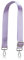 Allzedream Breiter Geldbörsenriemen Ersatz Crossbody Schultertasche Verstellbar, Violett-Silber Hardeware, Wide:1.5in (3.8cm)