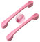2 Stück Schrankgriffe Buntes Kinderzimmer Möbelgriff Profilgriff Aluminiumlegierung SchubladenKnöpfe Türgriff Zugknöpfe für Schlafzimmer Küche Kleiderschrank (Lochabstand 96mm,Rosa)