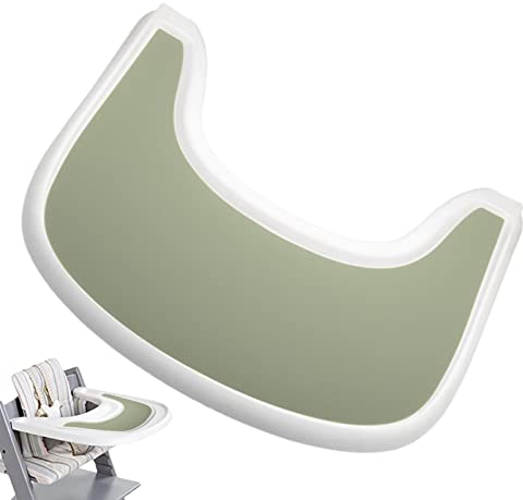 Kirdume Hochstuhlmatte für Tablett - Sichere Silikon-Lebensmittelmatte für Kindertisch - Foods Tischset Tablett Tischset breit kompatibel, Hochstuhl Tablett Tischset Zubehör, spülmaschinenfest
