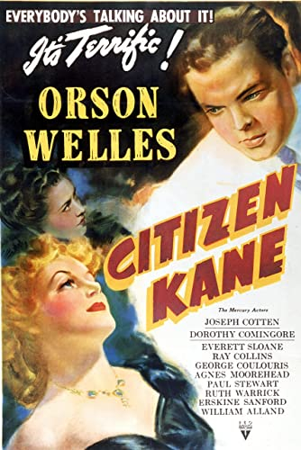Citizen Kane MAXI Poster - Filmkunstposter in verschiedenen Größen für Wohn- oder Schlafzimmerideen. Randlose Kultfilmbilder, klassische ikonische 70er, 80er, 90er Jahre, Vintage-Retro-Wanddekoration