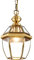 HWSY Vintage Copper Glass Pendant Ceiling Light 1-Light Outdoor Waterproof E27 Light Source Full Copper Retro Creative Chandelier Ceiling Lamp for Living Room Bedroom Interesting