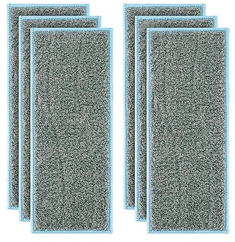 YAXRO Waschbare Stofflappentücher, kompatibel mit IRobot Braava Jet M6 Wisch-Staubsauger-Roboter-Teile-Kits, nasses Wischtuch (Color : 6pcs)