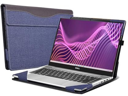 Laptop Cover for HP EliteBook 640 14 inch G9 |HP EliteBook 645 G10 Notebook| Dell Latitude 5440| 5430|14 2-in-1 PU Leather Protective Shell Cover (Blue)