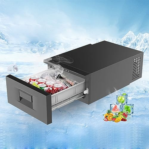 ZCBYBT Drawer Auto Car Refrigerator 12V/24V Outdoor Picnic Cooler 22L Compressor Portable Freezer Fridge Quick Refrigerate Travel