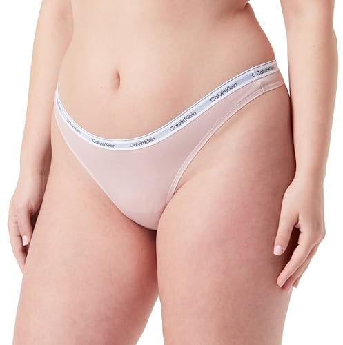 Calvin Klein String Femme Thong sous-Vêtement, Rose (Subdued), XL