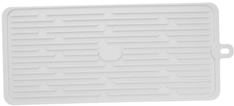 Tapis De Séchage De Vidange Tapis De Bar à Whisky Tapis De Comptoir De Cuisine Tapis De Café Verre à Whisky Couverts Égouttoir Gel De Silice Comptoir De Bar Blanche