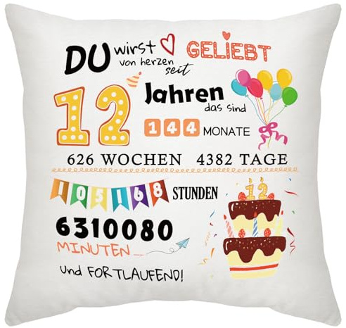 Yamonic Geburtstagsgeschenk Dekorationen für Mädchen Jungen - Kissenbezüge 45x45cm Zierkissenbezüge für Geburtstag - Geschenk für Tochter Sohn-12