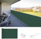 SUNNY GUARD Brise Vue Balcon 90x600cm Couverture de Écran Jardin,Protection UV,Coupe-Vent et imperméable,pour Terrasse Jardin Balcon Patio,avec Attaches de câble,Green