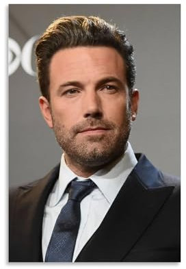 XXueMei Filmschauspieler Ben Affleck-6 Vintage-Poster auf Leinwand, Schlafzimmer, Dekoration, Sportlandschaft, Büro, Raumdekoration, Geschenk, 30 x 45 cm, ungerahmter Stil