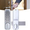 Digital Door Lock Deadbolt, Mechanical Combination Lock, Mechanical Keyless Entry Door Lock with Keypads Door Knob, Outdoor Front Gate Digital Code Combination Door Lock Set Security