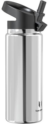 Super Sparrow Borraccia Termica - 750ml - SwivelSip Inox Bottiglia - Senza BPA Borracce Termiche, Borraccia Ergonomica per Bambini, Scuola, Sportiva, Bici, Campeggio, Palestra