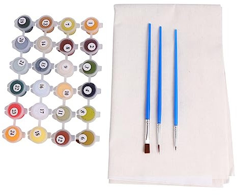 PHENOFICE Handwerkliche Malerei Heimdekoration Diy Gemälde Fee Malen Nach Zahlen Cartoon Malen Nach Zahlen Selber Machen Diy Handmalerei Feenzahlen Malen Diy Digitale Malerei Beige