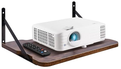 Projector Shelf,16.2 x 11(L*W),Projector Wall Mount Floating Shelf,Projector Rack Holder,Router Modem Cable Box for Xbox Series PS5 PS4 UK MDF1