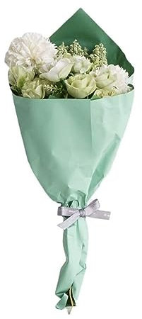 QTYQWC Künstliche Blumen, künstliche Blumen, künstliche Rosen, Seidenstrauß, Hochzeitsstrauß für die Braut, Dekoration für Zuhause und Wohnzimmer (Farbe: Blau) (Grün)