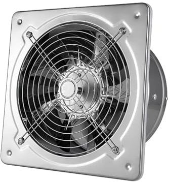 IUBGFTO ventilation fan 6''7'' Booster Fan Extractor Exhaust Fan Ventilation Pipe Fan for Bathroom Toilet Kitchen Wall Window Stainless Steel Fan powerful bathroom extractor fan,7inch