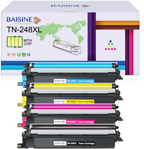 BAISINE TN248 TN-248XL Toner Kompatibel für Brother MFC-L3740CDW Toner für Brother HL-L3220CW HL-L3220CWE DCP-L3520CDW DCP-L3560CDW MFC-L3740CDWE MFC-L3760CDW MFC-L8390CDW