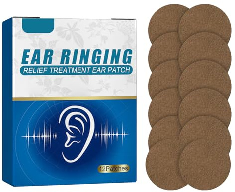 Tinnitus Ear Patch für das Ohr der Behandlung, Tinnitus-Patch zur Behandlung von Tinnitus zur Behandlung von Tinnitus zum Schutz des Ohrs, Aufkleber für Hörverlust, 12 Stück