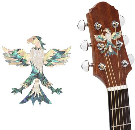 Inlay Stickers für Gitarren, Bass & Ukulelen, Inlaystickers für Gitarren & Bass, sticker für Gitarren, Bass & Ukulelen (Adler)