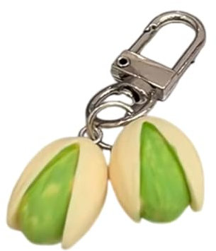 TIANQUXNGI Porte-clés créatif en forme de pistache - Accessoire de clé robuste pour bureau ou maison, Comme décrit.
