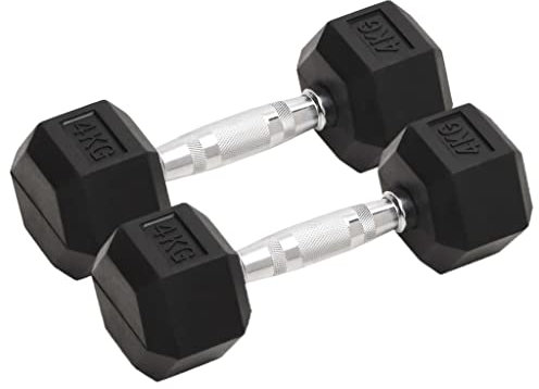 vidaXL 2X Kurzhantel Kurzhanteln Hantel Hanteln Hantelset Set Minihantel Hexagon Hantelscheiben Gewichte Fitness Krafttraining 8kg Gusseisen