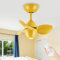 Depuley Gold Small Ceiling Fan with Light: 18 inch Ceiling Fans with Remote 3 Blades for Kids Room - Reversible Small Fan Ceiling Fandelier for Bedroom Study Room - Quiet DC Motor 6 Speeds