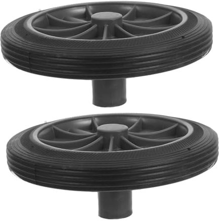 ABOOFAN 2pièces Roues De Remplacement Pour Poubelle Pu Accessoires Universels Pour Grands Conteneurs À Déchets Extérieurs Conception Robuste Et Adaptée À Divers Modèles