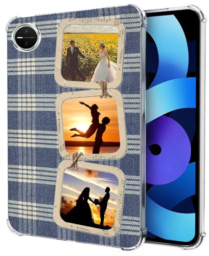 TIANDIMY Personnalisée Tablette Coque pour IQOO Pad5,avec Votre Image Texte Cover,Transparent TPU Souple Etui Housse, Anti-Rayures Antichoc Case -TU8