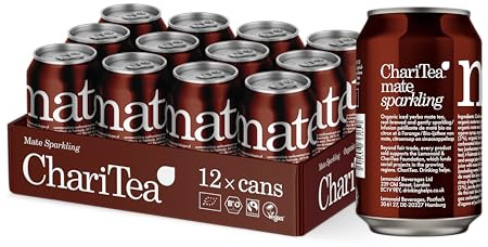ChariTea Mate Iced Tea: Mate Sparkling Yerba - 12 x 330ml cans