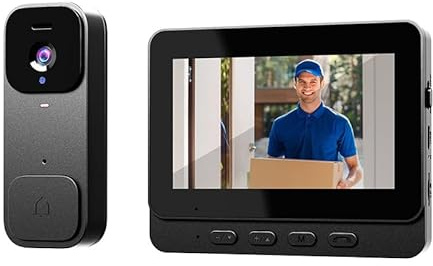 SproutSage X7 - Videocitofono smart per uso domestico, con schermo di visualizzazione, citofono wireless e videosorveglianza ad alta definizione