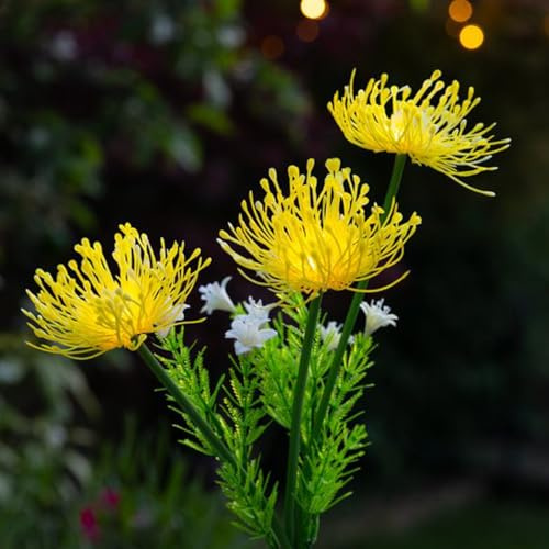 SolarCentre® Florin Outdoor Solar Flower Lights - Yellow