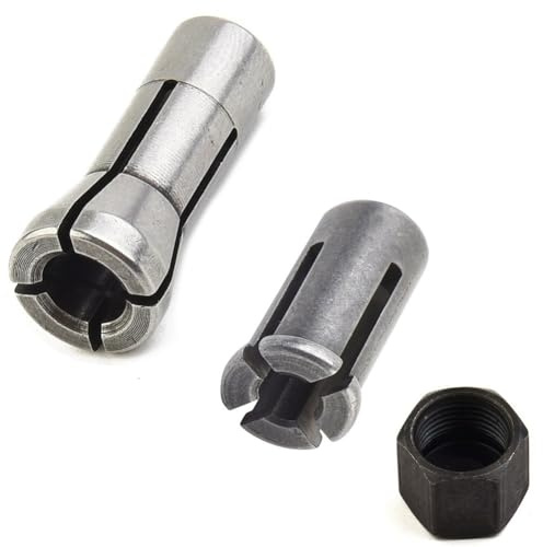 Collet Chuck Replacement for Makita GD0600 GD0603 GD0601, Chuck Cap 906 763620-8 763627-4, 3mm 6mm Precision Grinder Collet Nut Rotary Tool Chuck Parts for Powe(3mm)
