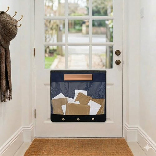 Heavy Duty Mail Catcher for Letterbox - Waterproof Post Catcher Bag - Wall Mounted Letter Box Cage Alternative - Secure Mail Basket for Front Door & Post Boxes - 900D Durable Fabric