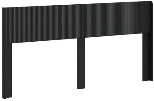 vidaXL Kopfteil Schwarz PB, Schlafzimmer, modernes Design, Kopfteil aus Holz, schlanker Stil, schicke Deko, praktisches Element für Deine Wohnung
